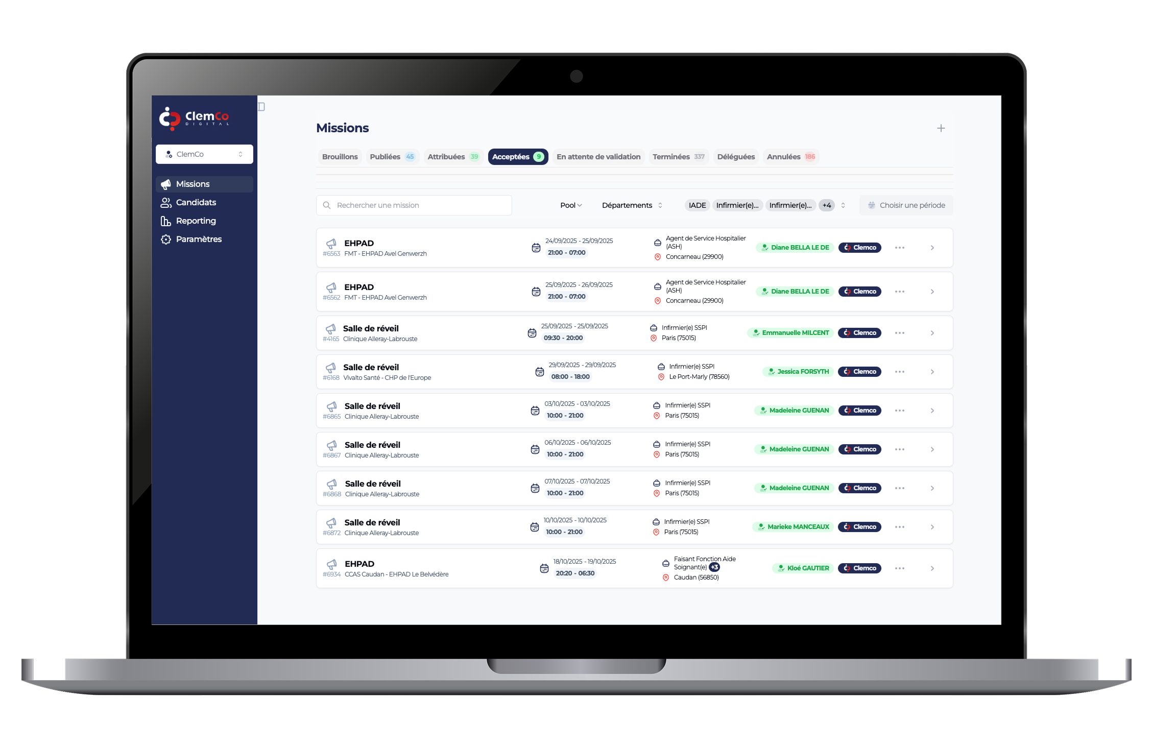 Application métier sur mesure - Interface 3 - Vigee